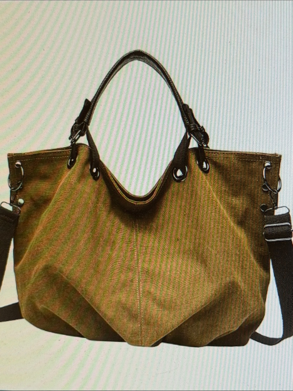 Large canvas tote bag multi way handle. 🆕